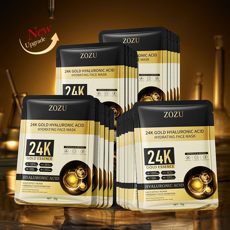ZOZU 24k Увлажняющая и питательная золотая увлажняющая маска с гиалуроновой кислотой