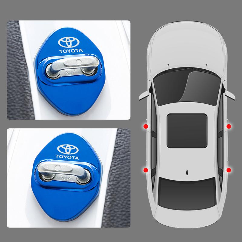 BBB1 4ШТ Чехол-заглушка замка двери автомобиля Для Toyota chr Corolla Camry rav4 Yaris hilux prius avensis auris Prado verso fortuner Аксессуары