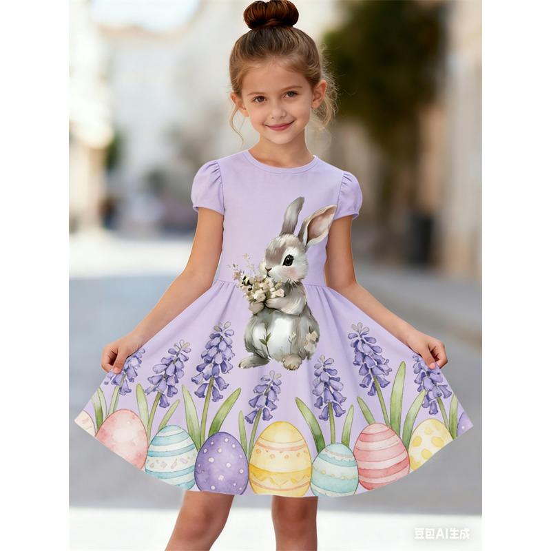 Детская мода Летние повседневные платья Платье для девочек на вечеринку Летний детский наряд принцессы для пляжа Повседневная ночная рубашка