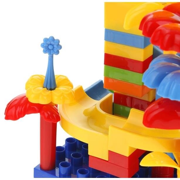 Ball Track Ball Track Construction Blocks Garden Flowers Flowers 91 pcs.
