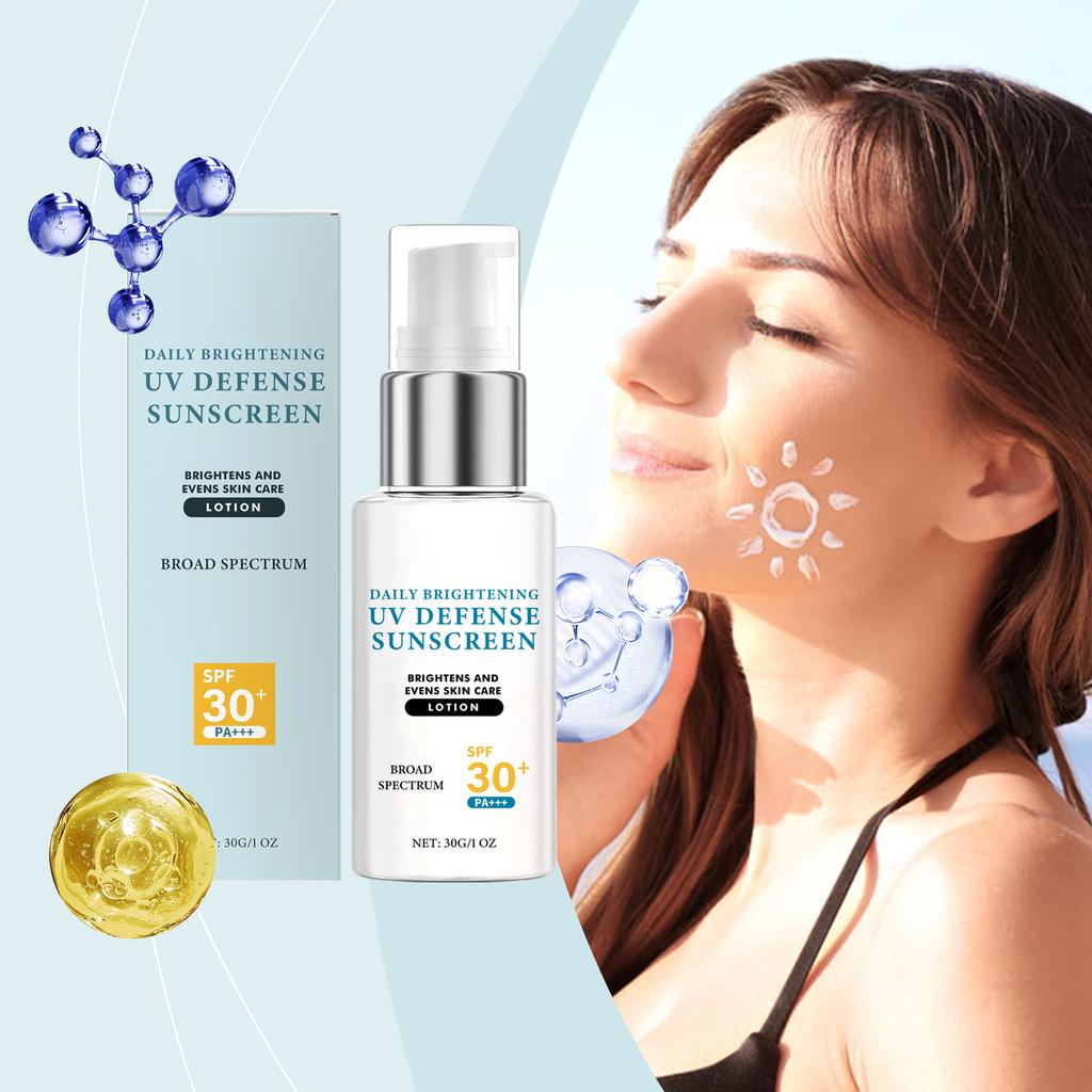 Осветляющий солнцезащитный крем усиливает блеск, увлажняет кожу, устойчив к УФ-излучению, солнцезащитный крем для лица и тела