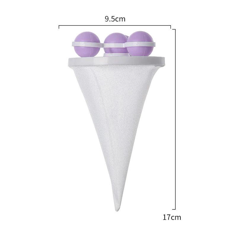 Reusable Washing Machine Hair Filter Floating Hair Filtering Pet Fur Hair Removal Catcher Mesh Dirty Collection Cleaning Balls
