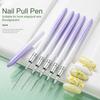 7/15/20/25/30 мм ручка-лайнер для ногтей с тонким наконечником, градиентным цветом, гибкая щетина, нескользящая ручка, ручка для рисования линий, полосок и цветов, принадлежности для маникюрного салона