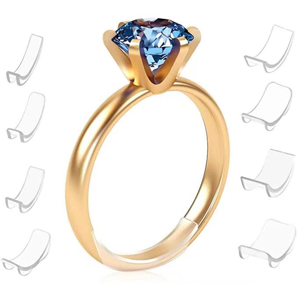 Невидимый регулятор размера колец, ограничитель размера колец, 8 размеров для свободных колец, портативный