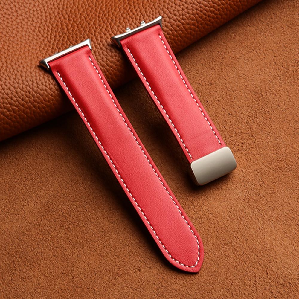 Кожаный ремешок для Honor Watch 5, складная магнитная застежка, ремешок для часов с заостренным кончиком