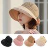 Sunscreen Knitted Bowknot Fisherman Hats Anti-UV Foldable Bucket Hat Panama Caps Basin Hats  Unisex