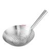 Large Big Thick Stainless Steel Mesh Strainer Colander Wok Wooden Handle Cookware Oil Flour Sifter Colander Kitchen Cooking Wok
