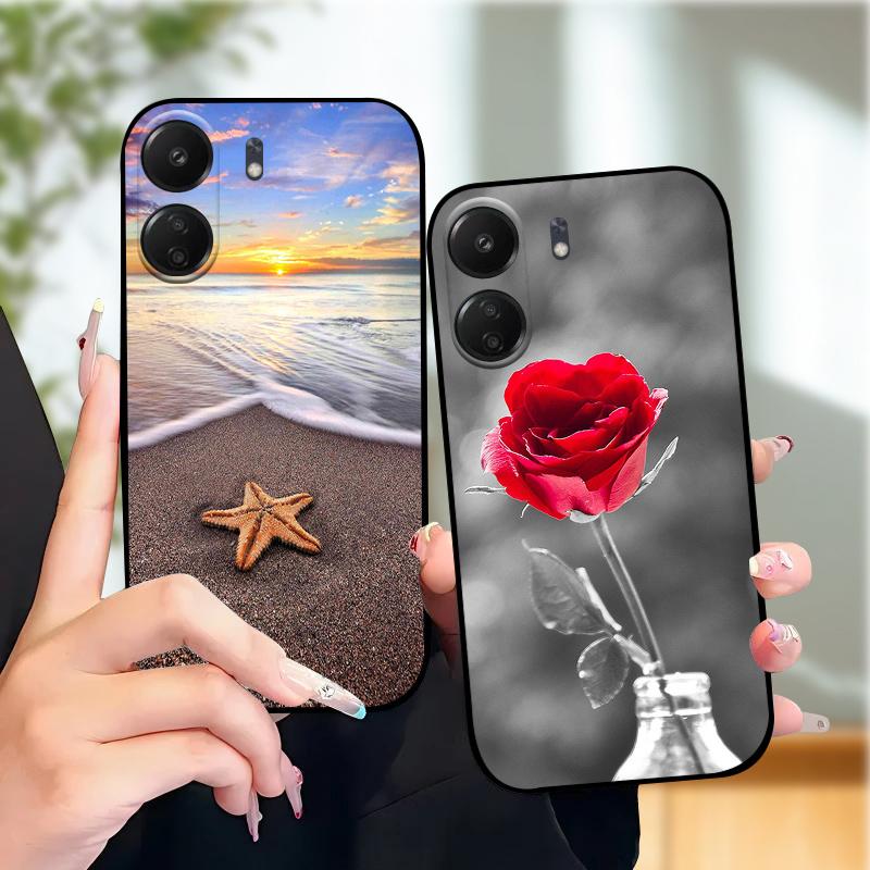 Модный чехол с животными для Xiaomi Redmi 13C Чехлы 13 C 4G 5G Силиконовый Мягкий ТПУ Чехол для телефона Funda Cover Для Redmi 13R Защитный Coque
