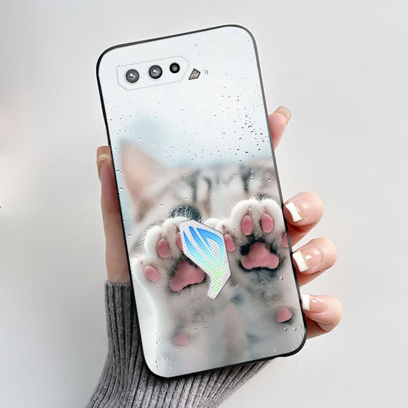 Чехол для Asus Rog Phone 5 Rog 5s ZS673KS ZS676KS Чехол Роскошный Дракон Милый Крутой Для Мальчиков Девочек Мягкий Черный Матовый Силиконовый Задний Чехол