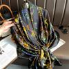 180*90cm Luxury Brand Ladies Spring Summer Long Silk Scarf Shawl Digital Painted Shawl Gogh Oil Painting Lady Foulard Bandanna