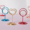 20 шт., держатели номеров круглой формы в форме сердца, подставка для столов, карточек, зажимы для меню, декор для годовщины свадьбы