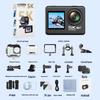 4K Dual-Screen HD Waterproof Sports Camera with EIS & WiFi