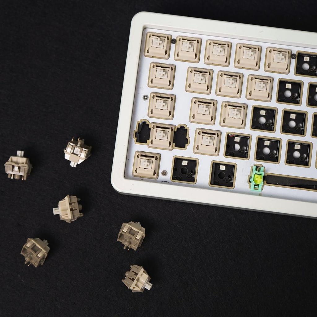 SUEHIODHY линейные механические переключатели клавиатуры со смазкой 30 шт. 5-контактные линейные переключатели для механической игровой клавиатуры, набор