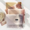 Winter Women's Imitation Cashmere Smudged Warm Bag Thickened Soft Tassel Shawl