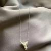 Fashion Flower Arrangement Packaged Pendant Necklace for Women Exquisite Sweet Bouquet Packaging Collarbone Chain Jewelry Gift