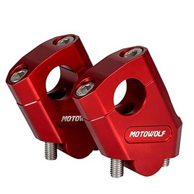 YUANYE Пост руля мотоцикла 1,1 дюйма (28 мм) Применимо к MT-25 MT-03 XJR 400 TDM 900 FZ6R и т. д. (красный)