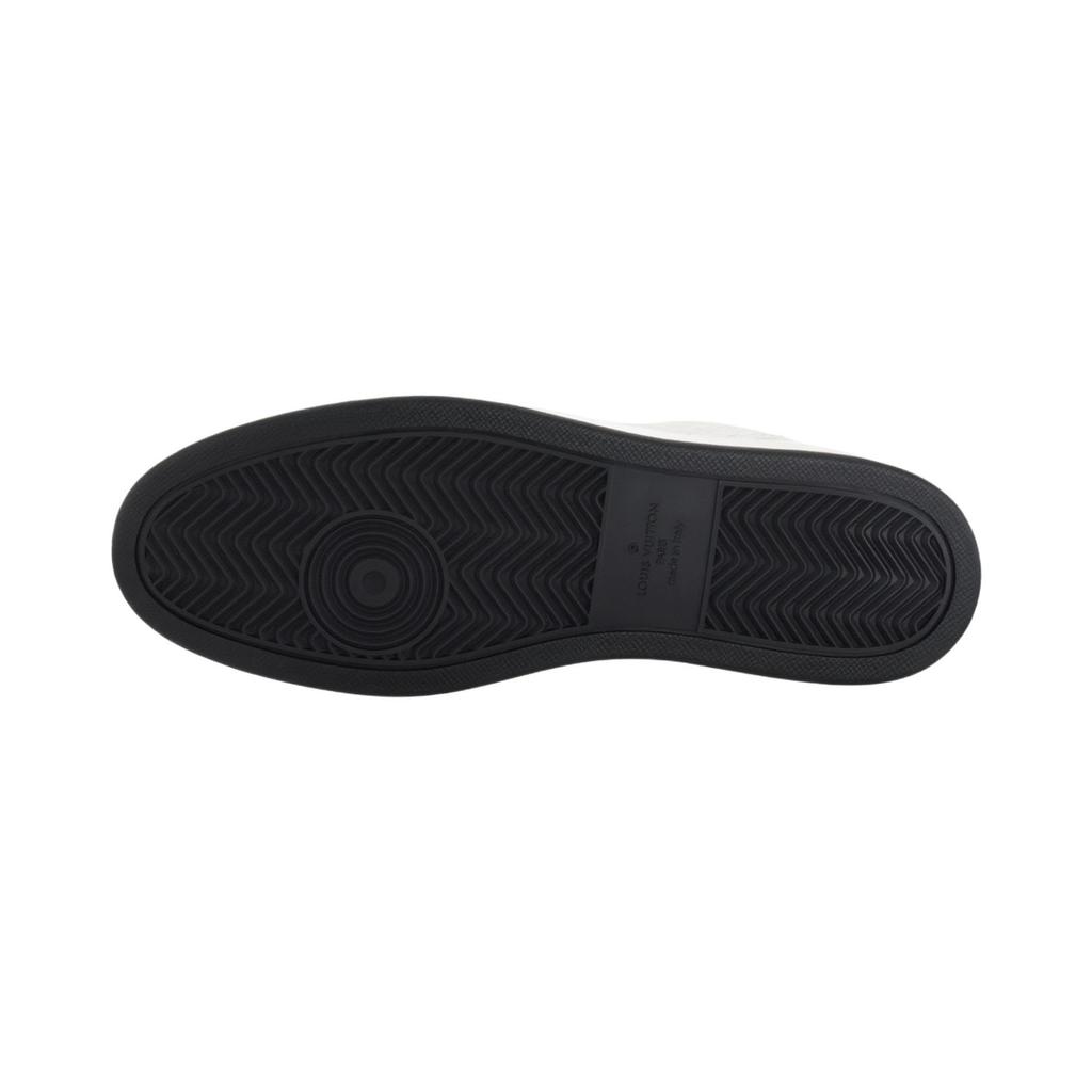 LOUIS VUITTON Rivoli Low top Skateboard Shoes Men's White Black 1ADGO2