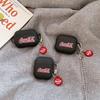 Матовый красный чехол для Apple AirPods pro1/2/3 поколения, беспроводная Bluetooth-гарнитура, креативный мягкий чехол, мужской