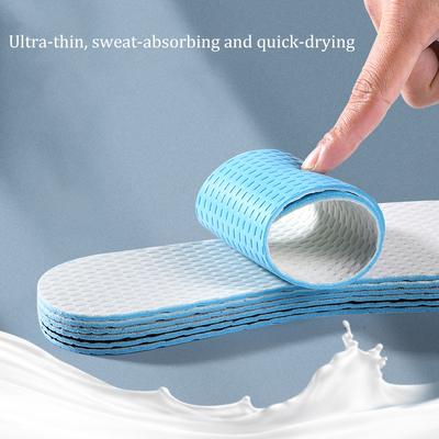 Латексные стельки Мягкие Впитывающие пот Дезодорирующие Дышащие Стельки для спортивной обуви Высокоэластичные Тонкие Вставки-подушки для женщин и мужчин