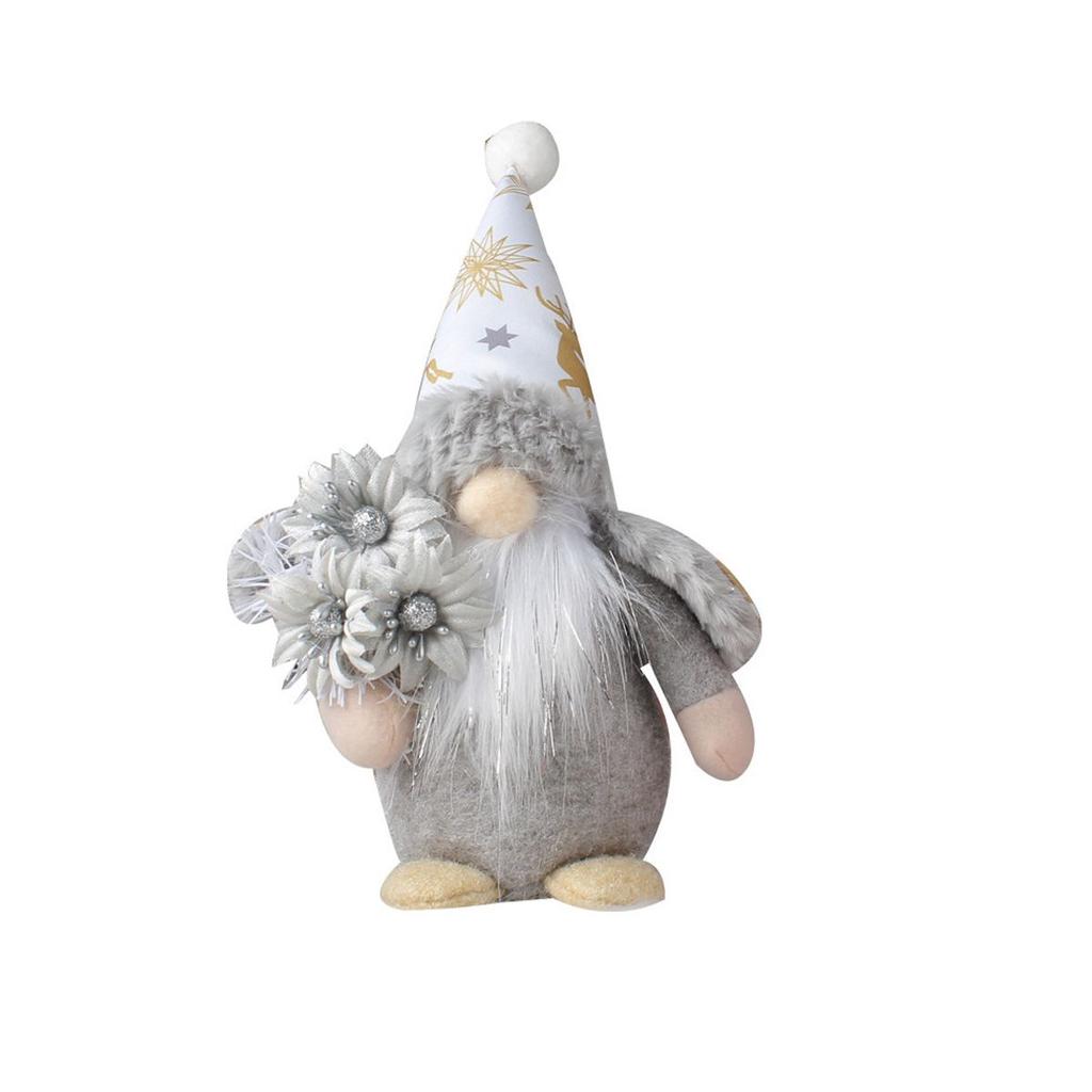 Creative Standing Dwarf Doll With Hat And No Face (gold And ) - Desktop Decoration