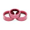Red Aluminum AC Climate Control Ring Knob Covers For VW MKVI MK6 Golf GTI Jetta