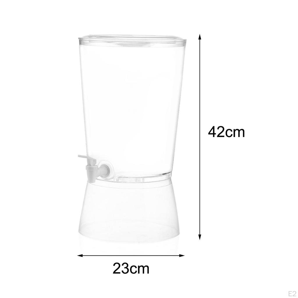 Контейнер для диспенсера для напитков, 9 л, «шведский стол» с крышкой, герметичная подставка для бутылок, прозрачный горшок для хранения