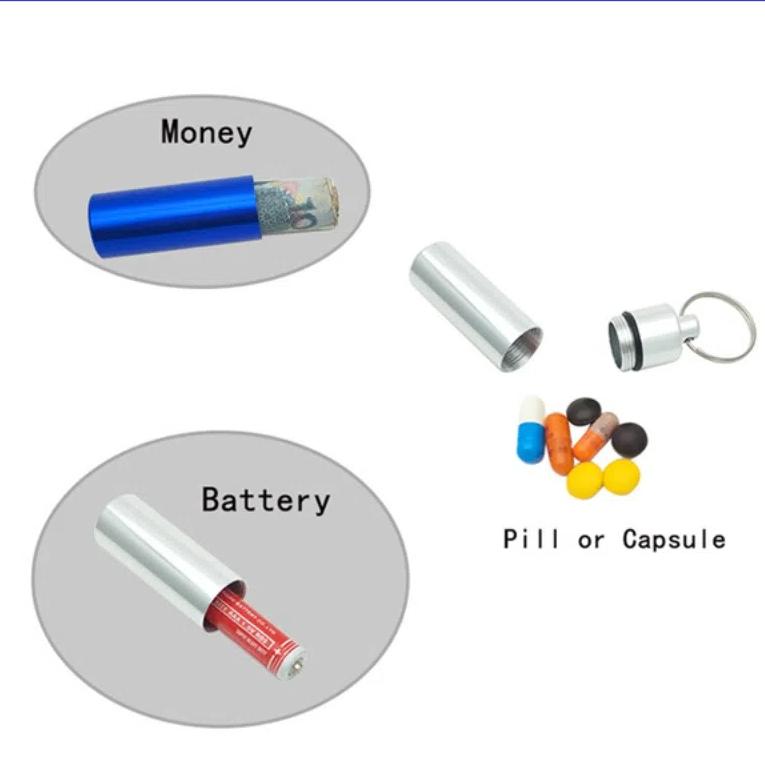 Aluminum Toothpick Holders Metal Tips Pill Containers Mini Pocket Containers  Home