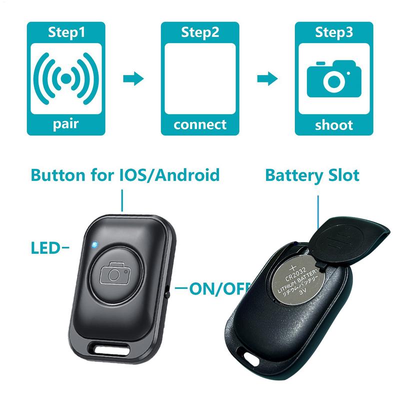 Bluetooth Пульт для Камеры Телефона Мини-смартфон Селфи-кликер Контроллер затвора Беспроводная кнопка фото Универсальный пульт дистанционного управления