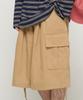 CARGOBROS Cotton Balloon Cargo Bermuda Pants (Beige)
