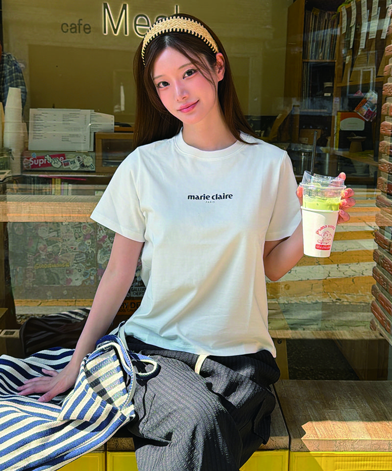 MARIE CLAIRE Classic Logo Short Sleeve T-Shirt (Magbts49M)