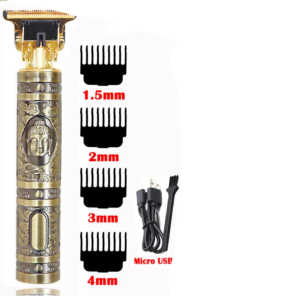 Vintage T9 USB Electric Hair Cutting Machine Rechargeable Hair Clipper Beard Trimmer For Men Barber Professional