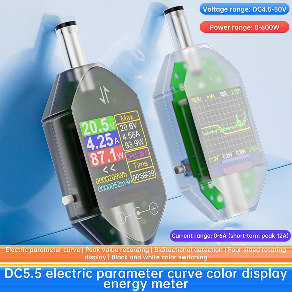 DT550 DC 4.5-50V 0-6A Высокоточный Цифровой Дисплей DC Вольтметр Амперметр Измеритель Мощности 0-600W Тестер Интерфейса