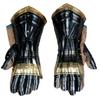 Medieval Steel Armor Knight Crusader Arm Gloves with Leather Liner