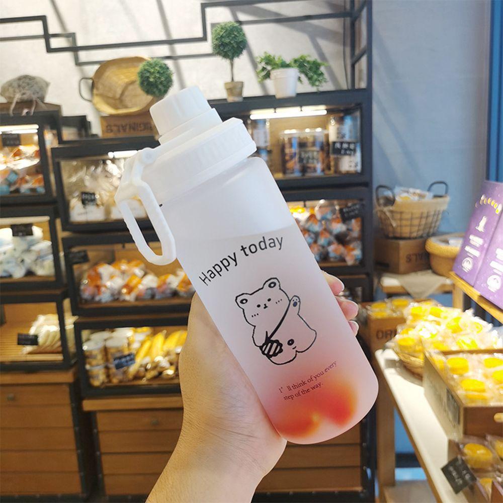 500 мл портативная бутылка для питья с трубочкой для девочек матовая бутылка для воды герметичная чашка для питья