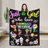 Dandys World Игровые одеяла Фланелевые Забавные Теплые Пледы для Покрытия Стула Декора Дивана