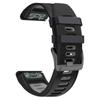 Dual-color Watch Band for Garmin Fenix 7/Forerunner 965/955/945/935 ,Smooth Silicone Soft Strap