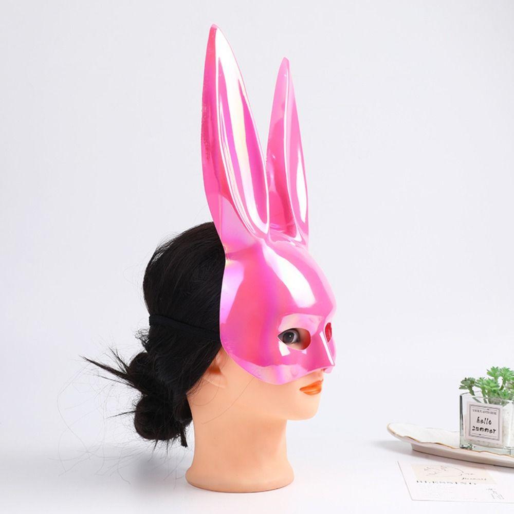 Rabbit Ears Mask Bunny Mask Half Face Mask Prom Party Supplies Women Half Mask Party Cosplay Props