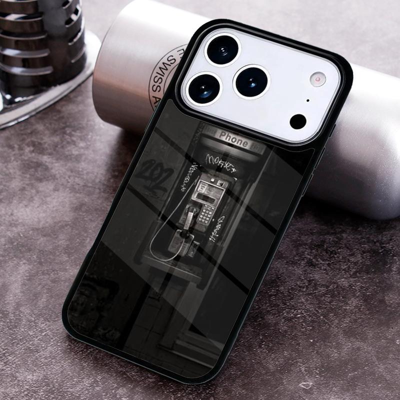 Ретро красный таксофон Винтажный таксофон Чехол для телефона для iPhone 17 16 15 Pro Max Air 14 13 12 11 Plus Ударопрочный чехол Capa