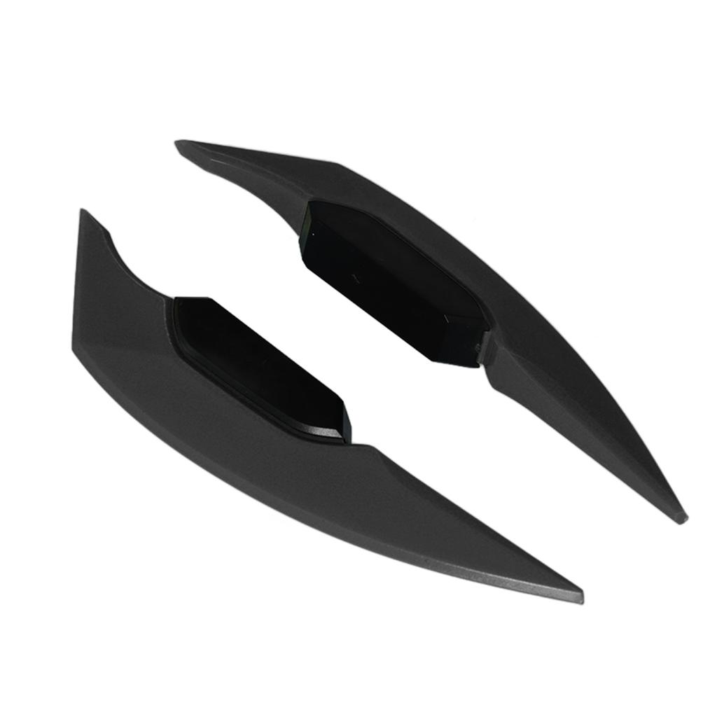 1 Pair Motorcycle Side Winglet Aerodynamic Wing Spoiler Universal for Motorbike Electric BikesBlack