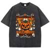 Halloween Funny Skeleton Printing Tops Man Casual Oversize T Shirt Cotton Cartoon Crewneck Loose Mens T Shirts