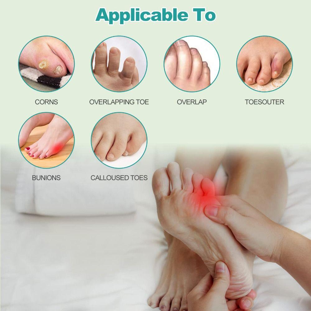 Soft Little Toe Separators Anti-Slip Little Toe Straightener  For Pinky Toe Relief