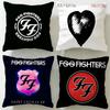 Классическая группа Foo Fighters Наволочка Мягкая Легко стирающаяся Подушка Универсальная для Дивана Кровати Путешествий и Офиса