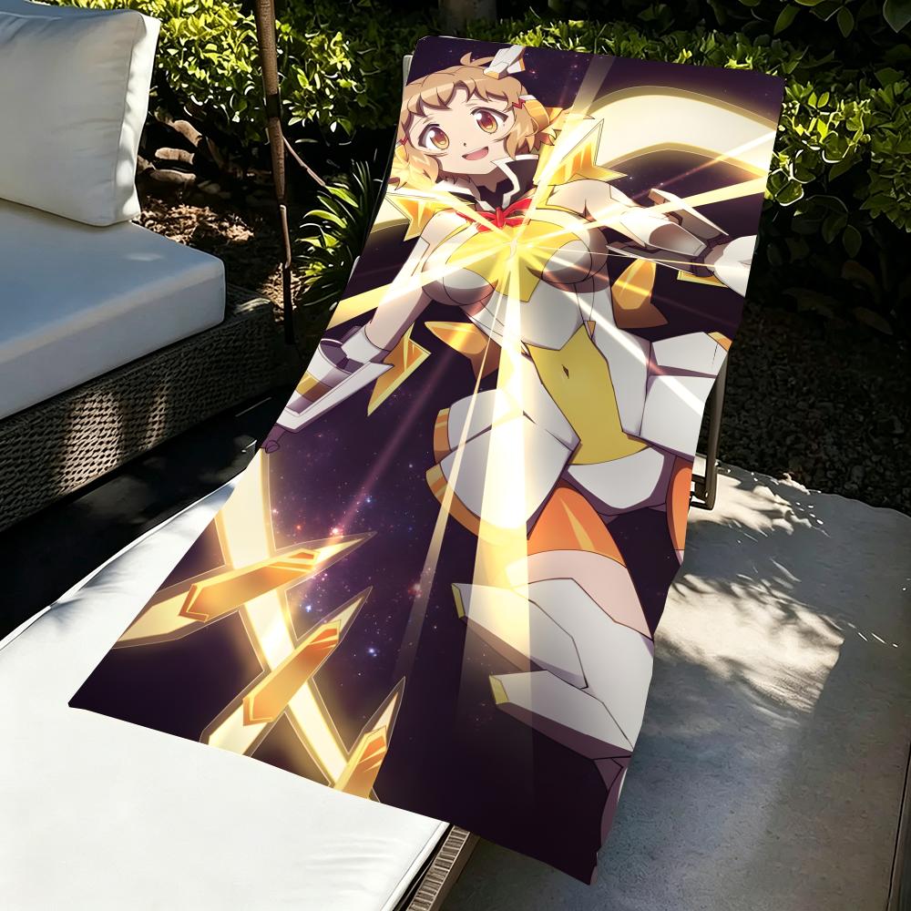 S-Senkizesshosymphogear-S Полотенце Микрофибра Пляжное Полотенце, Быстросохнущее, Не Прилипает Песок, Сверхтонкое Волокно, Супер Мягкое.