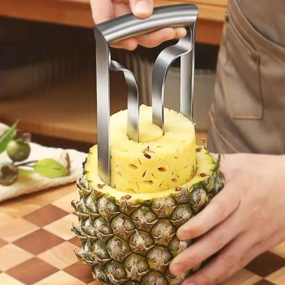 Anti Slip Handle Pineapple Cutter Stainless Steel Pineapple Knife Peeler  Household Use