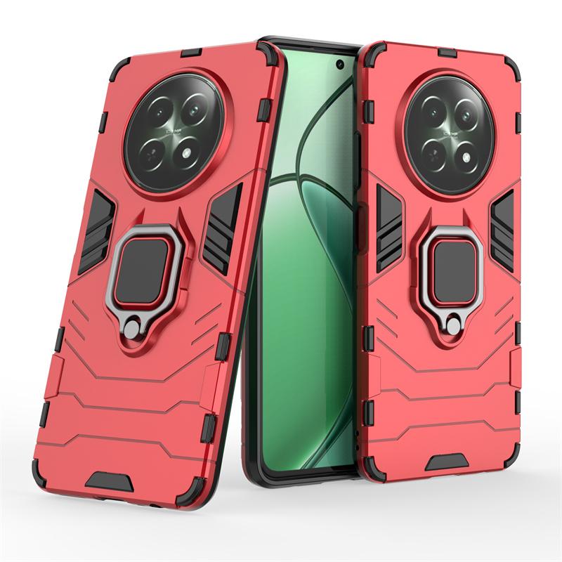 Phone Case For OPPO Realme 12X Cover Realme 12X Capas Shockproof Phone Bumper Holder Ring Magnetic Armor Case Realme 12X Fundas