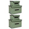 4 Pcs Non Woven Storage Box Case Dustproof Collapsible Two Large and Two Small for Household Home