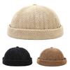 Мужская и женская зимняя шапка-докер, регулируемая винтажная модная шапка без полей, шапка-бини