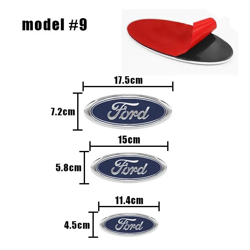 Car Front Rear Trunk Emblem Cover Sticker for Ford Focus Mondeo Edge Ecosport Ranger Fiesta Fusion Kuga Accessories FKZLV1