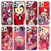 Чехол для телефона Hazbin Hotel Аниме Для iPhone 17 Air 16 15 Pro Max 14 Plus 13 Mini 12 11 Чехол 7 8 SE Силиконовый Корпус Печать Fundas 1