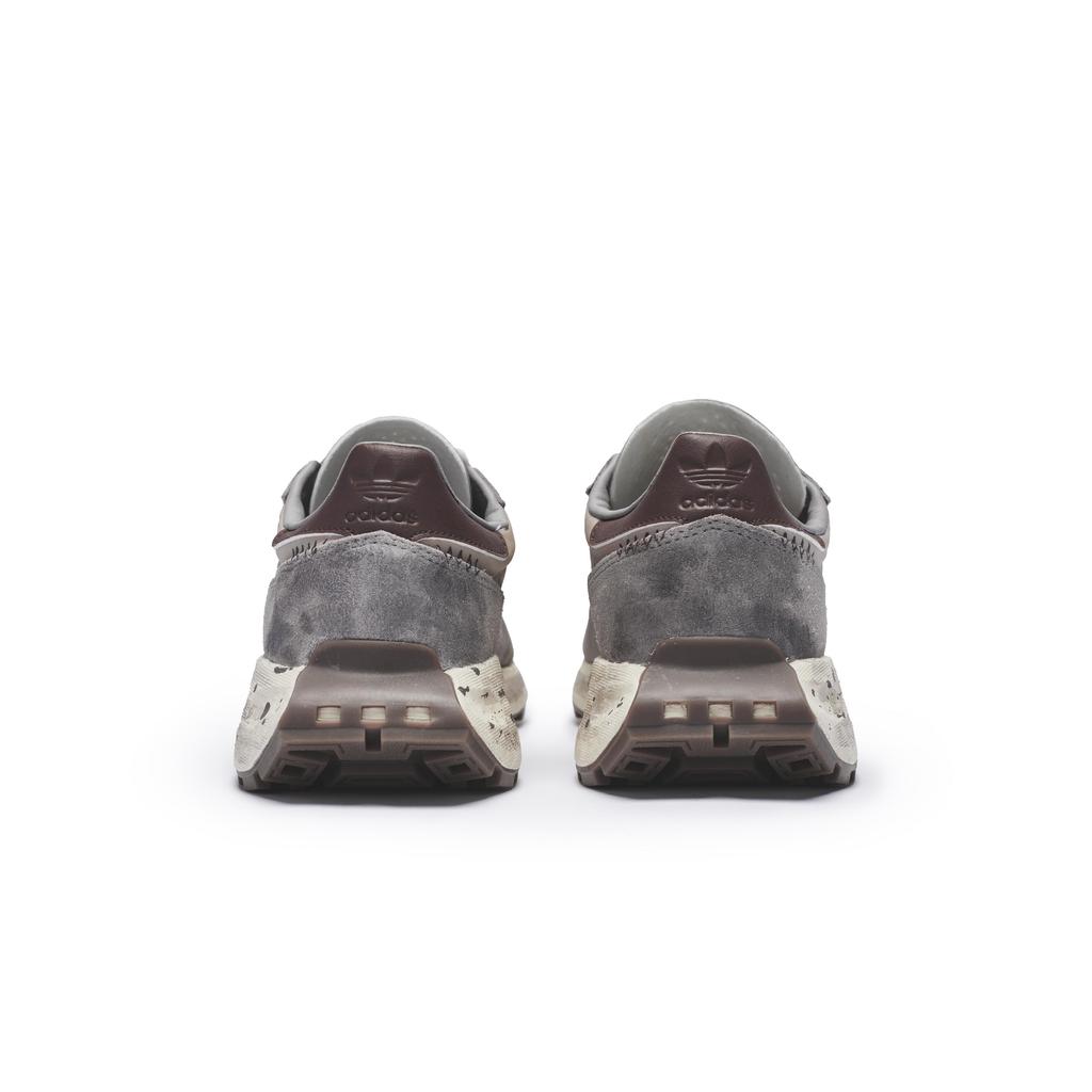 Adidas Originals RETROPY Slip Resistant Abrasion Resistant Low top Running Shoes Unisex Gray Brown Silver Q47101(Team80-S-BOX)